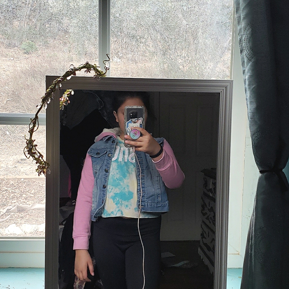 A cute Hello kitty jean jacket